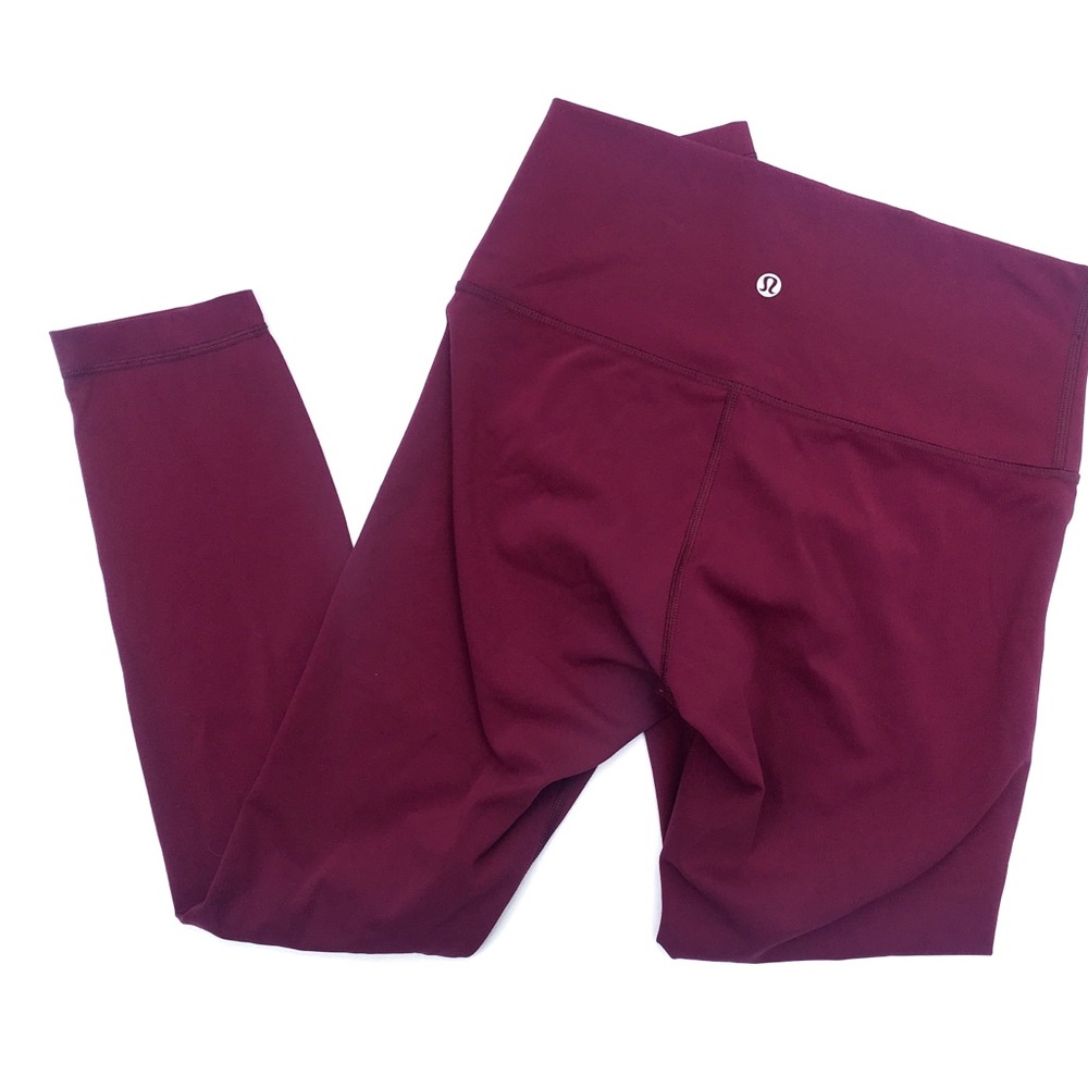 Lululemon size 6 hi rise Wunder Under in Berry